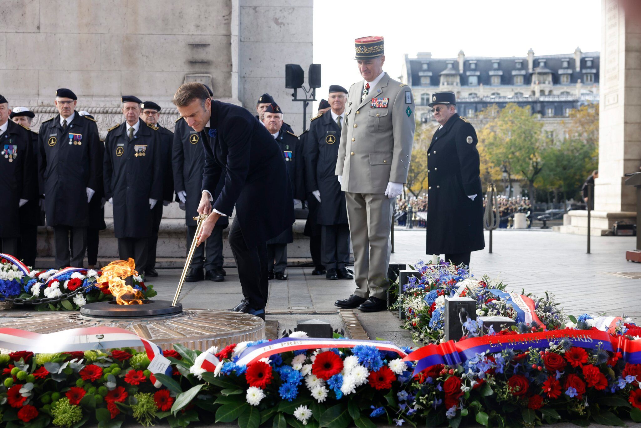 11 Novembre discours présidentiel hommages Revivez les