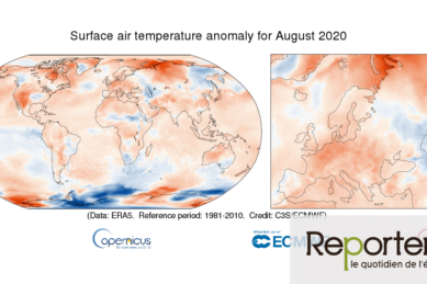 Août 2020 a été le quatrième mois le plus chaud