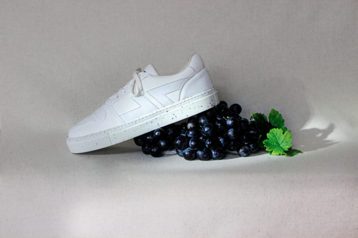 Zèta des baskets françaises zérodéchet fabriquée en raisin