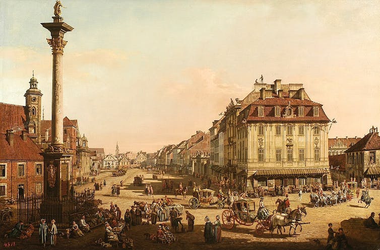 Tableau montrant Varsovie au XVIIIᵉ siècle