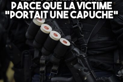 Des munitions en caoutchouc sur la crosse d