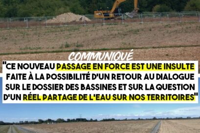 Images du chantier qui vient de commencer à Priaires.