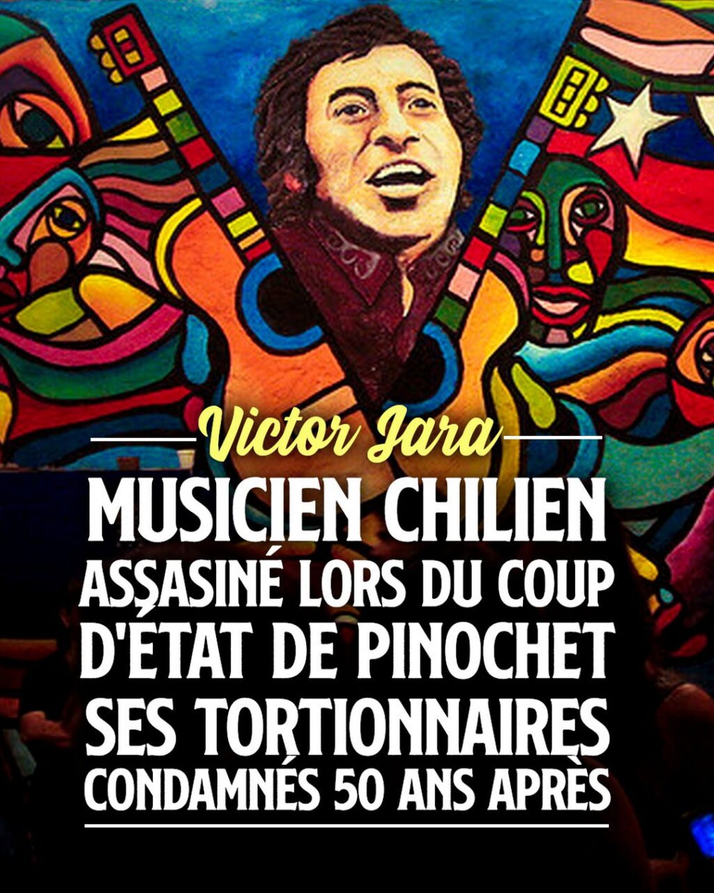 Fresque murale à la mémoire de Victor Jara