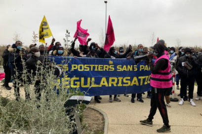 sans-papiers la Poste grève
