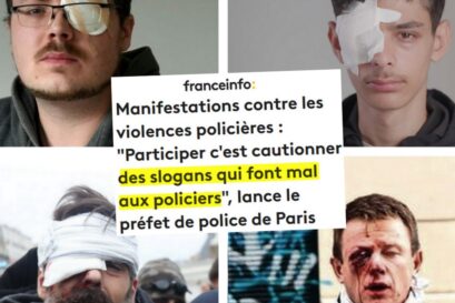 Portraits de manifestants éborgnés par la police ces dernières années