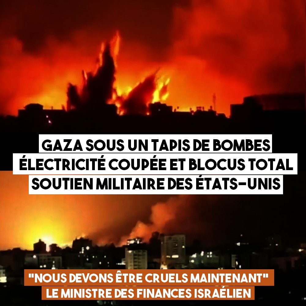 Deux images de Gaza sous les bombes