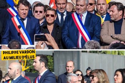 Deux photos présentant Philippe Vardon au milieu d