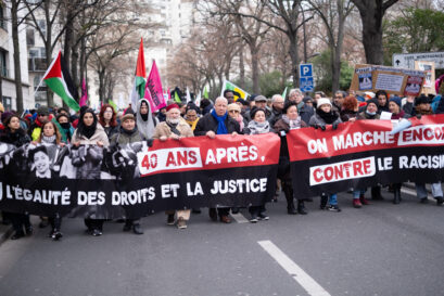 marche contre le racisme et la loi Darmanin décembre 2023