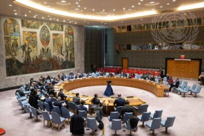 Salle du Conseil de sécurité au siège de l'ONU à New York