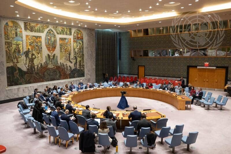 Salle du Conseil de sécurité au siège de l'ONU à New York