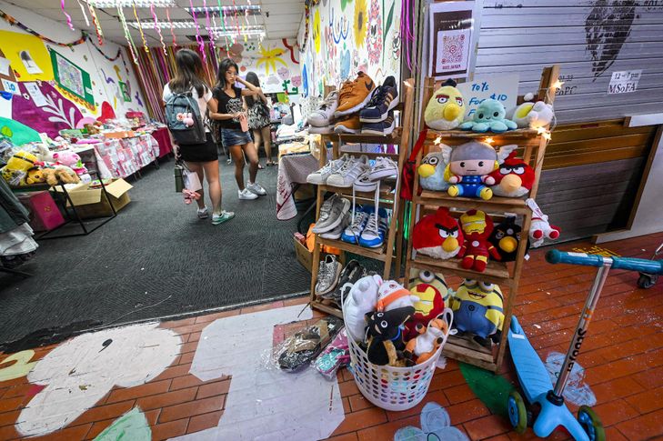 Singapour: un centre commercial abandonné devenu éphémère lieu artistique