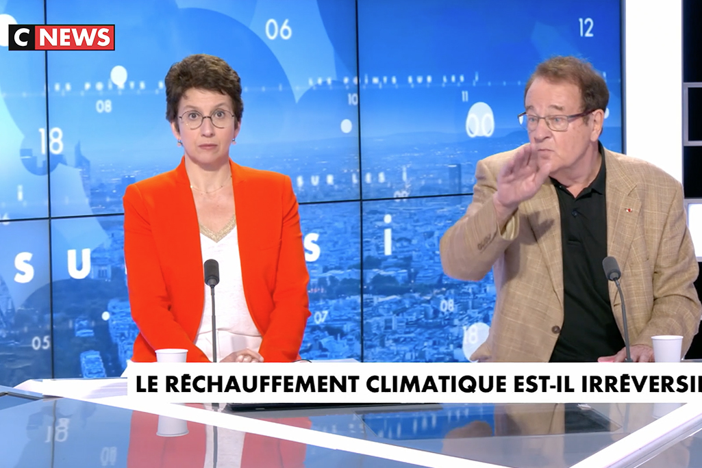 Capture d'écran d'une émission CNEWS