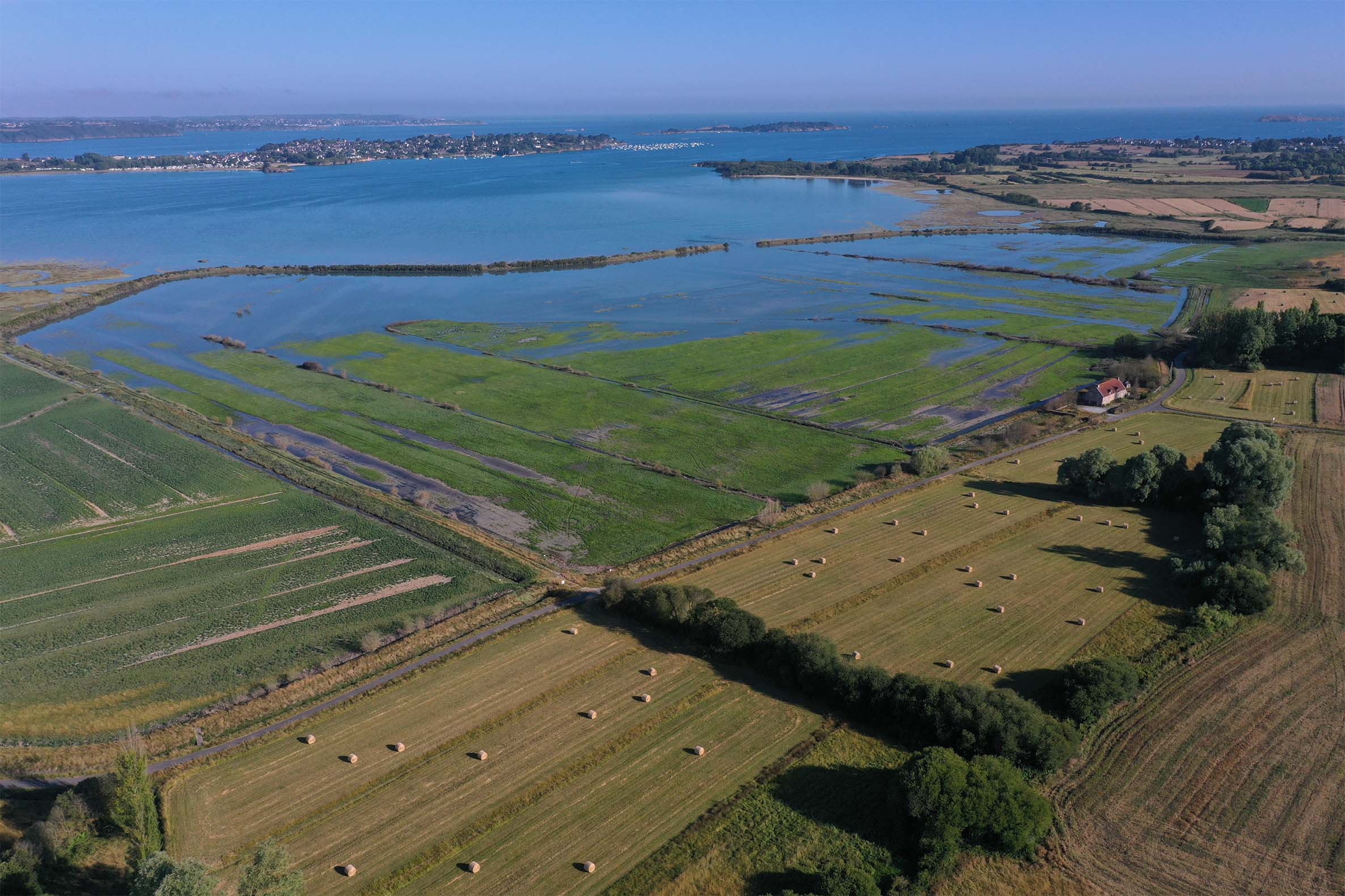 Niveau de la mer à Lancieux le 15/07/2022
