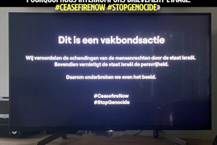 Le message syndical qui a interrompu la retransmission de l
