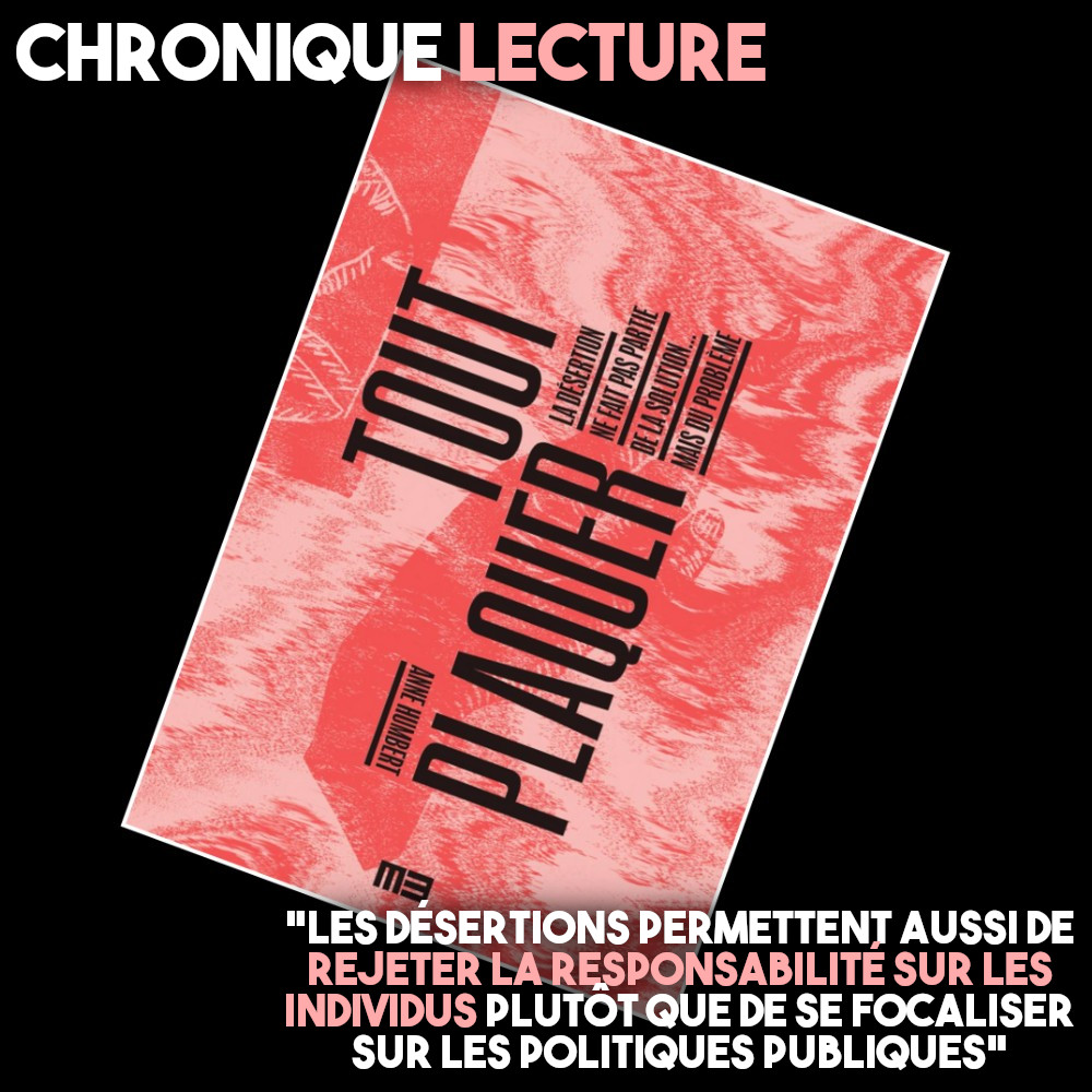 La couverture du livre "Tout plaquer"