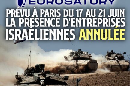 eurosatory : la présence de firmes israéliennes annulée