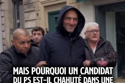 Raphaël Glucksmann sorti de la manif du premier mai à Saint-Étienne