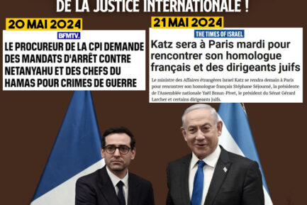 Stéphane Séjourné, Ministre des affaires étrangères en France, serrant la main d