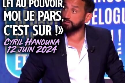 Hanouna quitte la France en cas de victoire de la gauche
