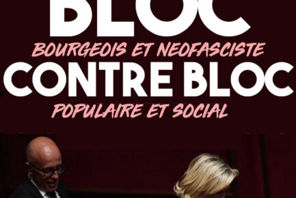 Ciotti et Le Pen forment le bloc bourgeois et néofasciste