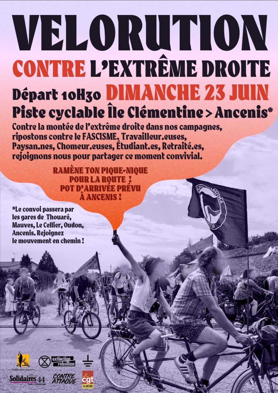 Affiche appelant à une Vélorution