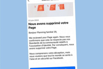Facebook censure une page du planning familial