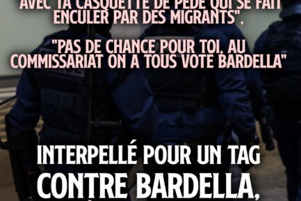 Des policiers qui ont sûrement voté pour Bardella