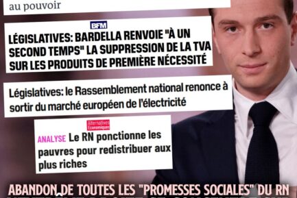Jordan Bardella, qui revient sur toutes les promesses "sociales" du RN
