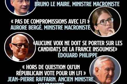 Quelques citations des vendus de la macronie au fascisme