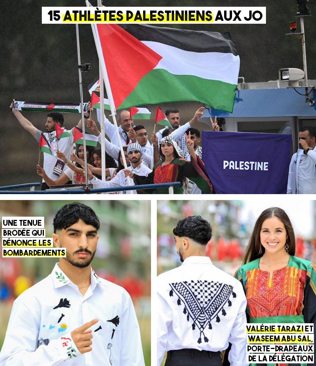 La délégation de Palestine est très stylée
