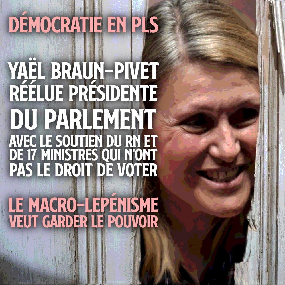 Yaël Braun-Pivet en tueuse de Shining : elle ne lâchera pas son perchoir