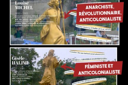 cérémonie olympique : les statues de Louise Michel et Gisèle Halimi dévoilées