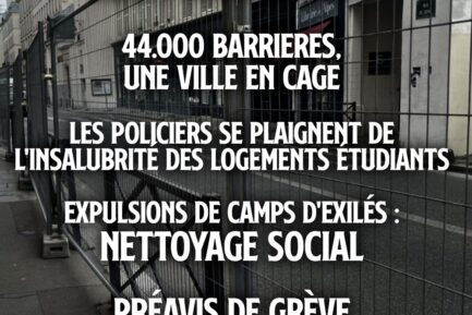 Des grilles ont été installées un peu partout dans Paris pour les Jeux Olympiques