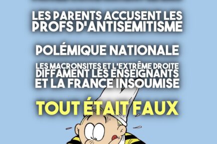 insolite : des élèves ratent leurs bacs, les parents accusent les profs d’antisémitisme, drame national dans les médias