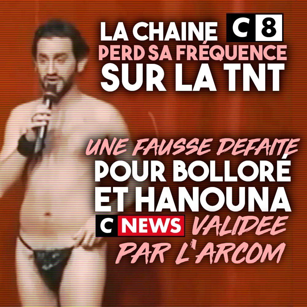 Cyril Hanouna, le présentateur vedette de C8, peut encore se mettre à poil et cracher ses idées réactionnaires malgré la décision de l
