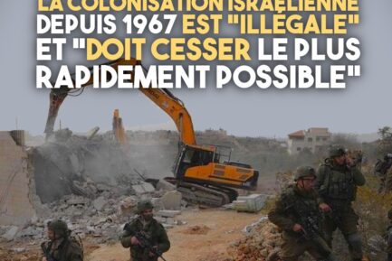 Un bulldozer poursuit la colonisation israélienne sous la protection de l