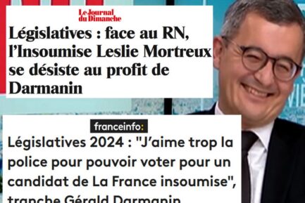 Darmanin rigole : le front républicain lui permettra d