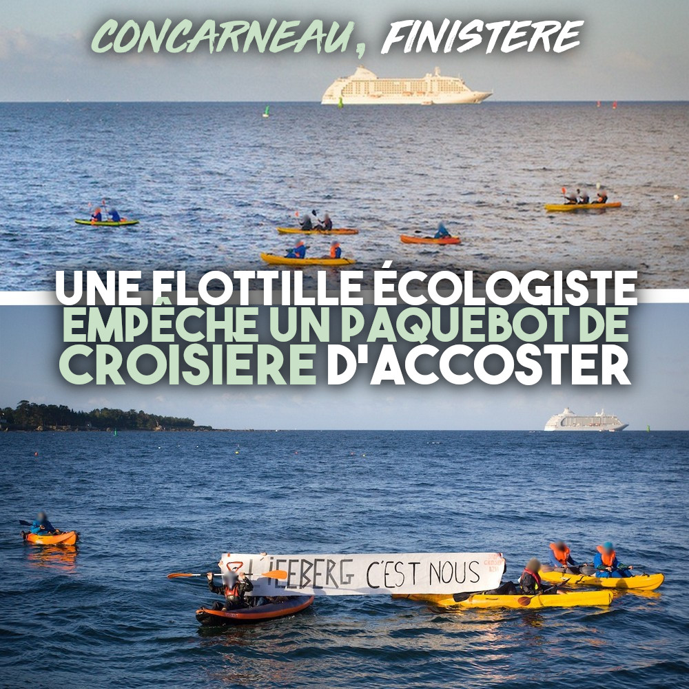 Samedi 6 juillet au petit matin, à Concarneau, dans le Finistère. Une escouade de 18 kayaks se lance dans l