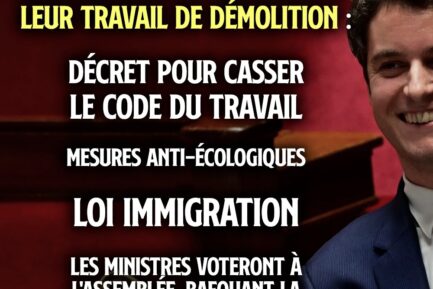 Gabriel Attal garde le sourire, depuis l