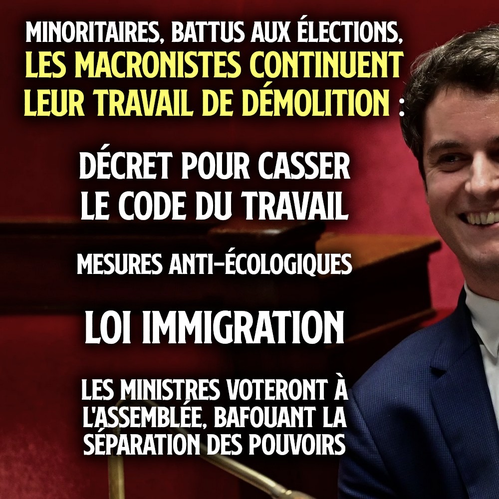 Gabriel Attal garde le sourire, depuis l