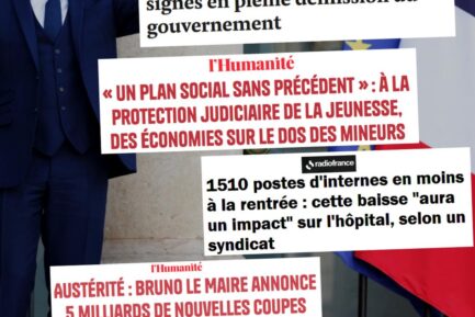 Macron fait coucou sur le perron de l