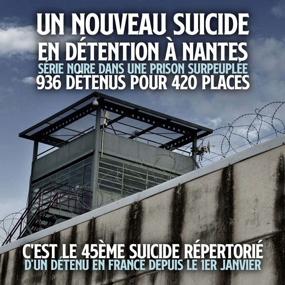 Une tourelle de la prison de Nantes, où un détenu s