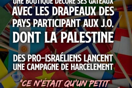 Des petits drapeaux sur des cure-dents, c