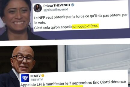 Prisca Thévenot et Éric Ciotti, deux spécialistes de l