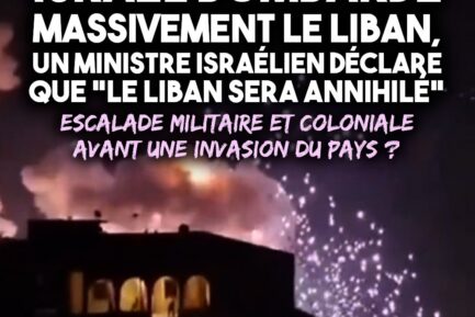 Des bombes israéliennes tombent sur un quartier d
