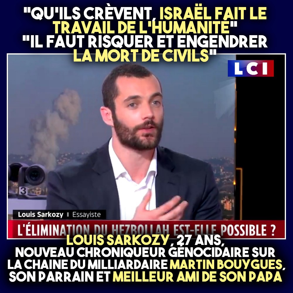 Louis Sarkozy propageant des fake news d