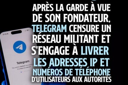 LA GARDE À VUE DE PAVEL DUROV FAIT SOMBRER TELEGRAM.