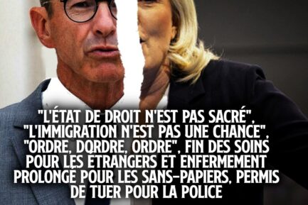 Bruno Retailleau et Marine Le Pen : mêmes idées brunes, même odeur de fascisme.