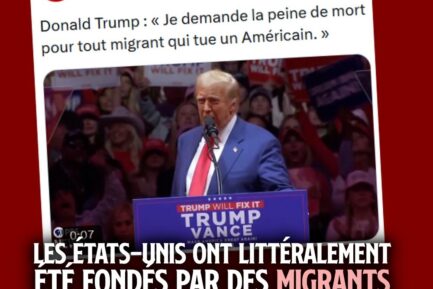 insolite : donald trump ignore que son pays a été créé par des migrants assassins