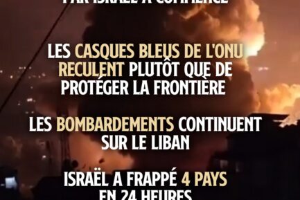 Beyrouth, la capitale du Liban, bombardée par Israël